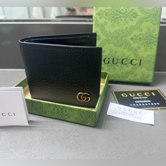 GG MARMONT BI-FOLD CARD CASE WALLET AUTHENTIC MEN’S - Picture 7 of 9